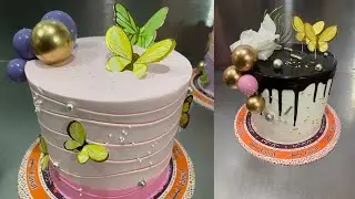 Какой красивый новый дизайн! Украшение свадебного торта, видео разрезания торта.