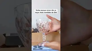 Achei na Shopee essas ta&ccedil;as incr&iacute;veis para receber os amigos #shopee #ta&ccedil;adevidro #acheinashopee