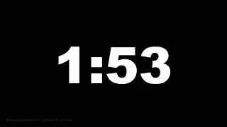 1 minute 53 seconds [113 secs] clock timer countdown || Alarm Focus
