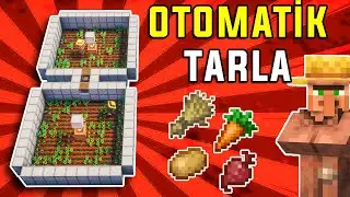 Minecraft'ta Kolay Otomatik Tarla Farmı Yapımı 1.21 - Buğday Patates Havu&ccedil; Farmı