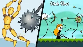 SHATTER DOLL: Kick & Destroy vs STICK SHOT,Interesting Gameplay, Funny Videos,Part#369.