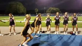 Cheerleaders doing flips