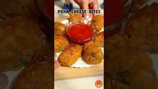 Viral Poha Cheese Bites #shorts #poha #cheese #recipe #viralrecipe #snacks
