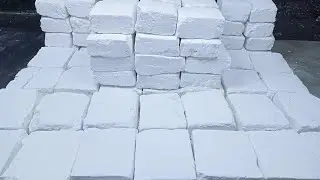 White Soft Homemade Gym Chalk Blocks Mass Crush | Crispy | satisfying | ASMR 