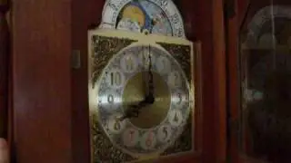 Grandmother clock built by Welden L. Hanna