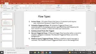 What is Flow in salesforce || Flow Types in salesforce || Screen||Schedule || Autolaunched || Record