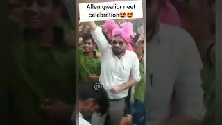 Allen gwalior neet celebration 2023🤩🤩 #allen #neet #medical  #shorts #viral #views