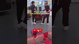 Magnetic connection led dance floor is so easy to install