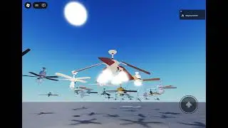 Saggy and wobbly Harbor Breeze Bellheaven ceiling fan in Roblox