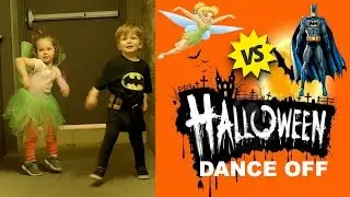 HALLOWEEN TRICK OR TREAT | Tinkerbell vs Batman Dance Off