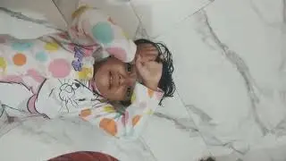Subah Jiddi routine on holiday....Tantrum for no brush
