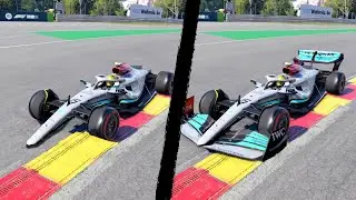 0-0 VS 50-50 Wings Comparison | Spa Francorchamps F1 22