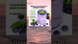 Nighttime Smoothie For Weight Loss Slim Down In Your Sleep! | Health Tips #shorts