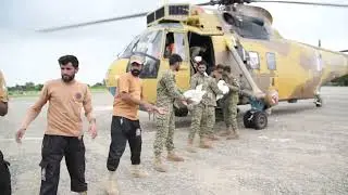 PAKISTAN NAVY RESCUE AND RELIEF OPERATION CONTINUE IN FLOOD AFFECTED AREAS OF BALOCHISTAN
