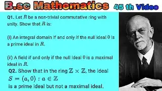Questions Regarding Prime and Maximal Ideals | Ring Theory #ringtheory #ring #ideal