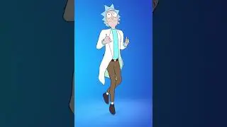 RUNNING MAN - RICK SANCHEZ SKIN Showcase Fortnite Dances Emotes! (Fortnite x RICK AND MORTY)