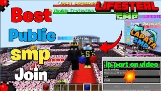 🎉Best Free Cracked Public Lifesteal SMPMinecraft 1.21 | 24/7 Online | Java + PE |Free To Join🩵