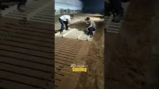 Sand Casting Of Guardrails and Fences #sandcasting #molding #mould #productionprocess #shorts