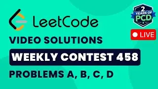 Leetcode Weekly Contest 458 | Video Solutions - A to D | by Vibhaas | TLE Eliminators