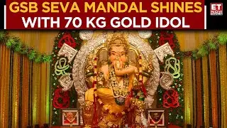 Ganesh Chaturthi 2025 | Magnificent Festive Spirit At GSB Seva Mandal | Bappa Adorned In 70 kg Gold