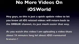 No More Videos On iOSWorld