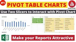 How to Make Your Pivot Table and Charts Dynamic Using Excel Slicers Basic to Pro |Hindi/Urdu