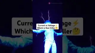 Current vs Voltage: What Really Kills You?⚡️ #electricity #voltage #current #shorts