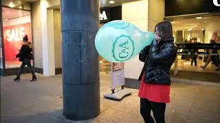 Girls love to blow and pop c&a balloons! (preview clip)