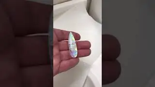 Crystal and Glass Doublet Cabochon