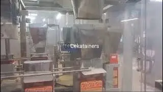 Lined Carton Packing Machine with Multihead weigher  by Cekatainers | Carton Packing Machine