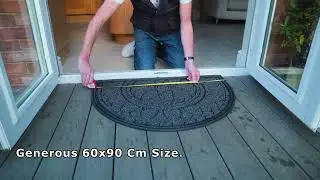 APleasant Heavy Duty Half Moon Door Mat, Indoor/Outdoor Door Mat.