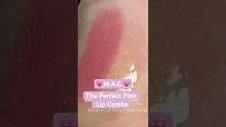 Идеальное сочетание розовых губ 💗 Помада-сироп и блеск для губ M.A.C Nymphette