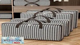 Large Size Non Woven Fabric Houndstooth Pattern Moving Bag Dust Proof Moisture Proof