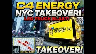 C4 Energy Takes Over NYC with LED Mobile Billboard Trucks | Cant Miss Us OOH Advertising