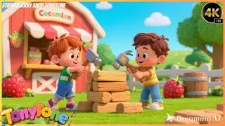 New Happy Kids Strawberry Shop Song 🍓🏪🎵 | Fun Fruit Learning Video for Toddlers