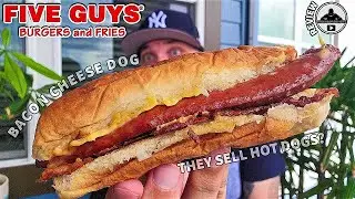 Five Guys&reg; Bacon Cheese Dog Review! 🥓🧀🌭 | theendorsement