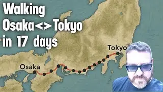 My attempt to walk 650km from Osaka to Tokyo, day 1
