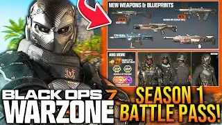 BLACK OPS 7 SEASON 1 BATTLE PASS! Blackcell Upgrade, NEW WEAPONS, & More! (WARZONE Battle Pass)