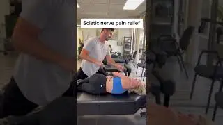 Sciatic nerve pain relief! #chiropractor #cracks #adjustment #health #sciatica