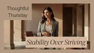 Thoughtful Thursday: Stability Over Striving, A Guided Meditation