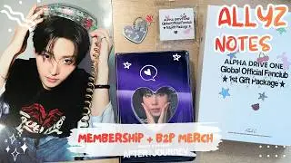 ALLYZ NOTES ep.2 🏁 Распаковка мерча Boys 2 Planet и Membership kit