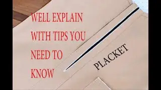 easy way to cut and sew a new placket #howtosewplacket #beginnersewing #kaftan #senator #placket