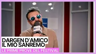 Sanremo 2026 - Dargen D'Amico alle prove con l'orchestra
