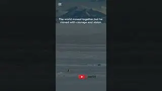 The world moved together,but he moved with courage and vision.🌨️🐧