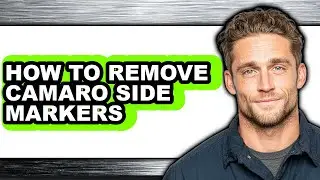 How to Remove Camaro Side Markers (updated)