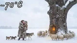 91-Year-Old Widow and Her Grandchild Survive &minus;71&deg;C Siberia with Their Dogs