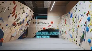 Boulderhalle im Basislager fertig geschraubt