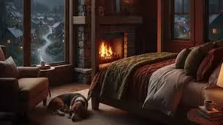 Chuva e Sossego em uma Noite Tranquila com o Pet #rain #cozy #calm #peace #music #relax #pets