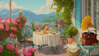 Relax with classic 1940s jazz music | Enjoy the tranquility from your flower-filled balcony