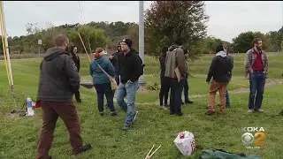 Protesters In Sharpsburg Demonstrate In Support Of Kurdish Fighters And Kurdish People In Syria